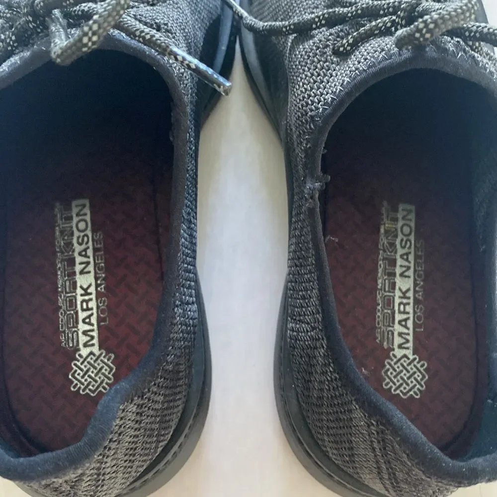 MARK NASON Men’s Charcoal/Black Sneakers Size 10